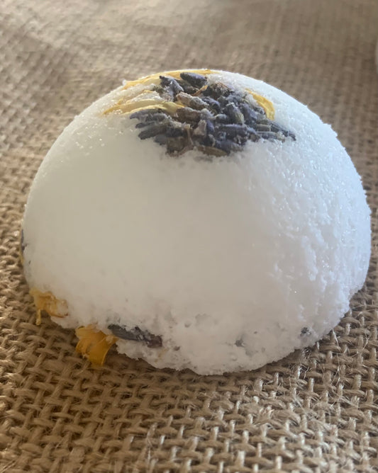 Herbal Bath Bomb ~ Vanilla ~ Lavender ~ Calendula